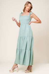 HORIZONS AHEAD WOVEN MAXI DRESS