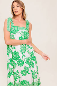 GARDEN TALES WOVEN MAXI DRESS