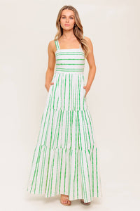 WILDFLOWER WALTZ  WOVEN MAXI DRESS