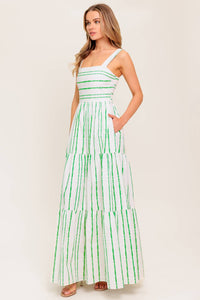 WILDFLOWER WALTZ  WOVEN MAXI DRESS