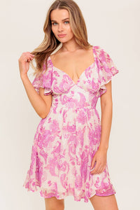 OCEAN WHISPER SKY BLUE WOVEN MINI DRESS