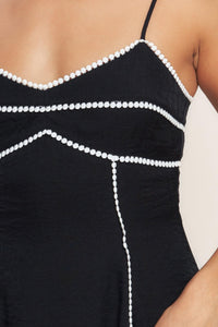 ALL EYES ON YOU WOVEN MINI DRESS