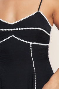 ALL EYES ON YOU WOVEN MINI DRESS