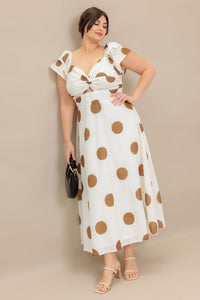 MOJITO MOOD WOVEN MIDI DRESS