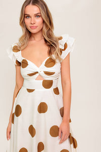 MOJITO MOOD WOVEN MIDI DRESS