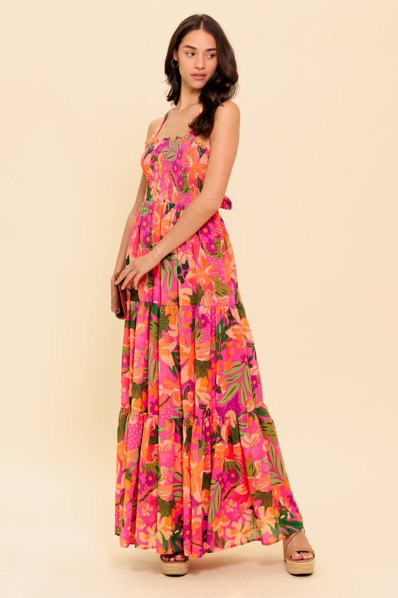 SUNRISE SOIREE WOVEN MAXI DRESS