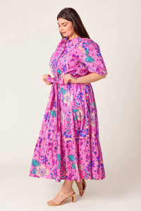 CELESTIAL SKIES WOVEN MIDI DRESS