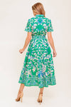 SUMMER BOUQUET WOVEN MIDI DRESS
