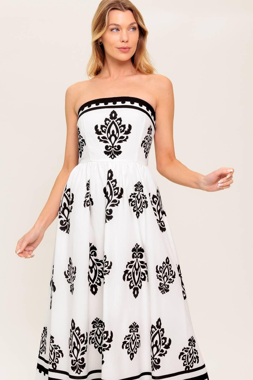 MYSTIC TWILIGHT WOVEN MDI DRESS