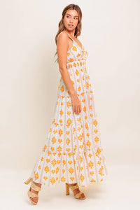 DAILY DELIGHT WOVEN MAXI DRESS