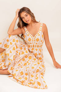 DAILY DELIGHT WOVEN MAXI DRESS