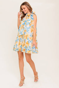 SUMMER SPELL IVORY WOVEN MINI DRESS