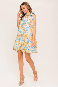 SUMMER SPELL IVORY WOVEN MINI DRESS