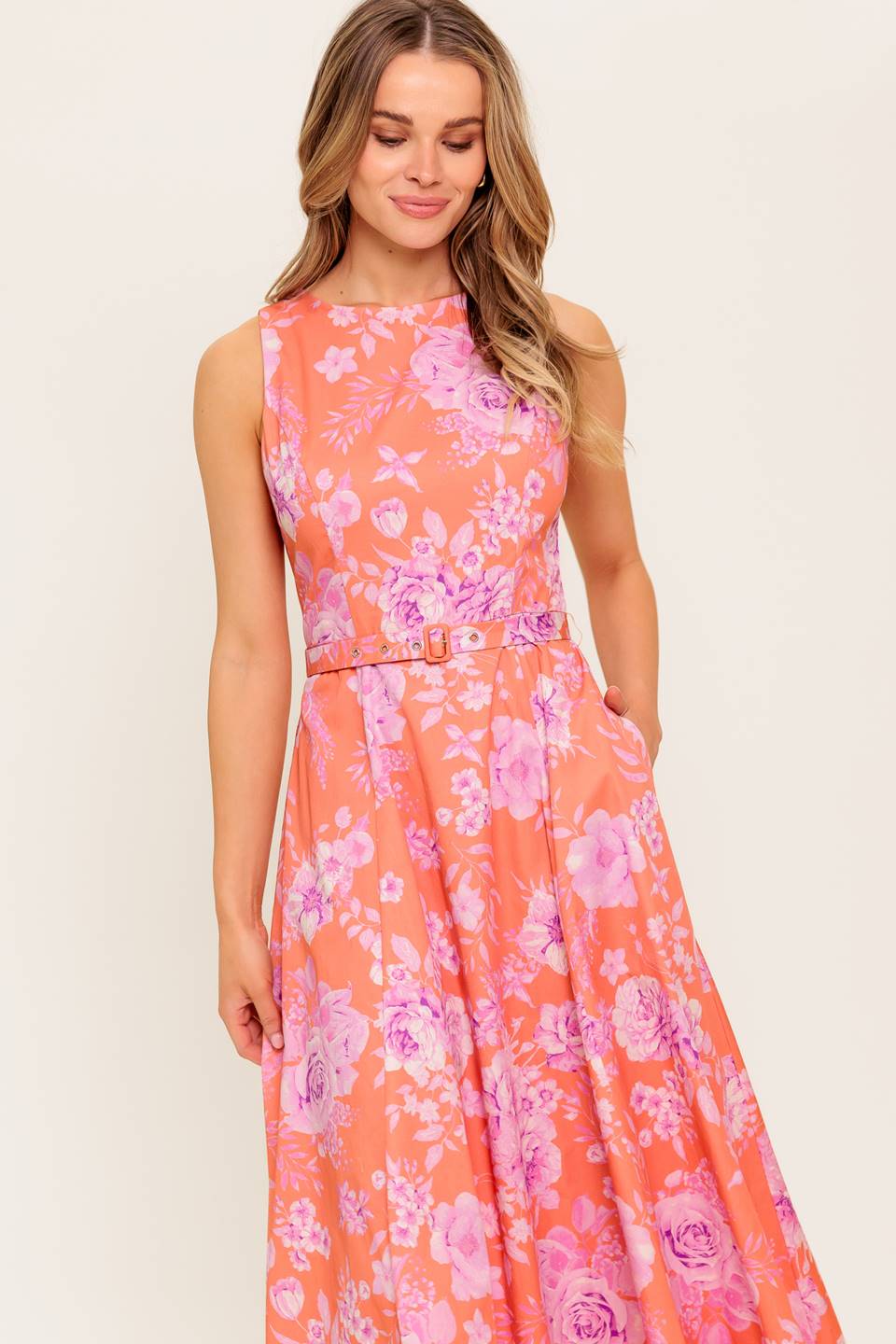 COASTLINE DREAM WOVEN MIDI DRESS