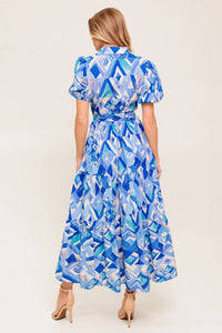 FAITHFUL WISH OYSTER WOVEN MDI DRESS