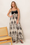 PALM PARADISE WOVEN MAXI DRESS