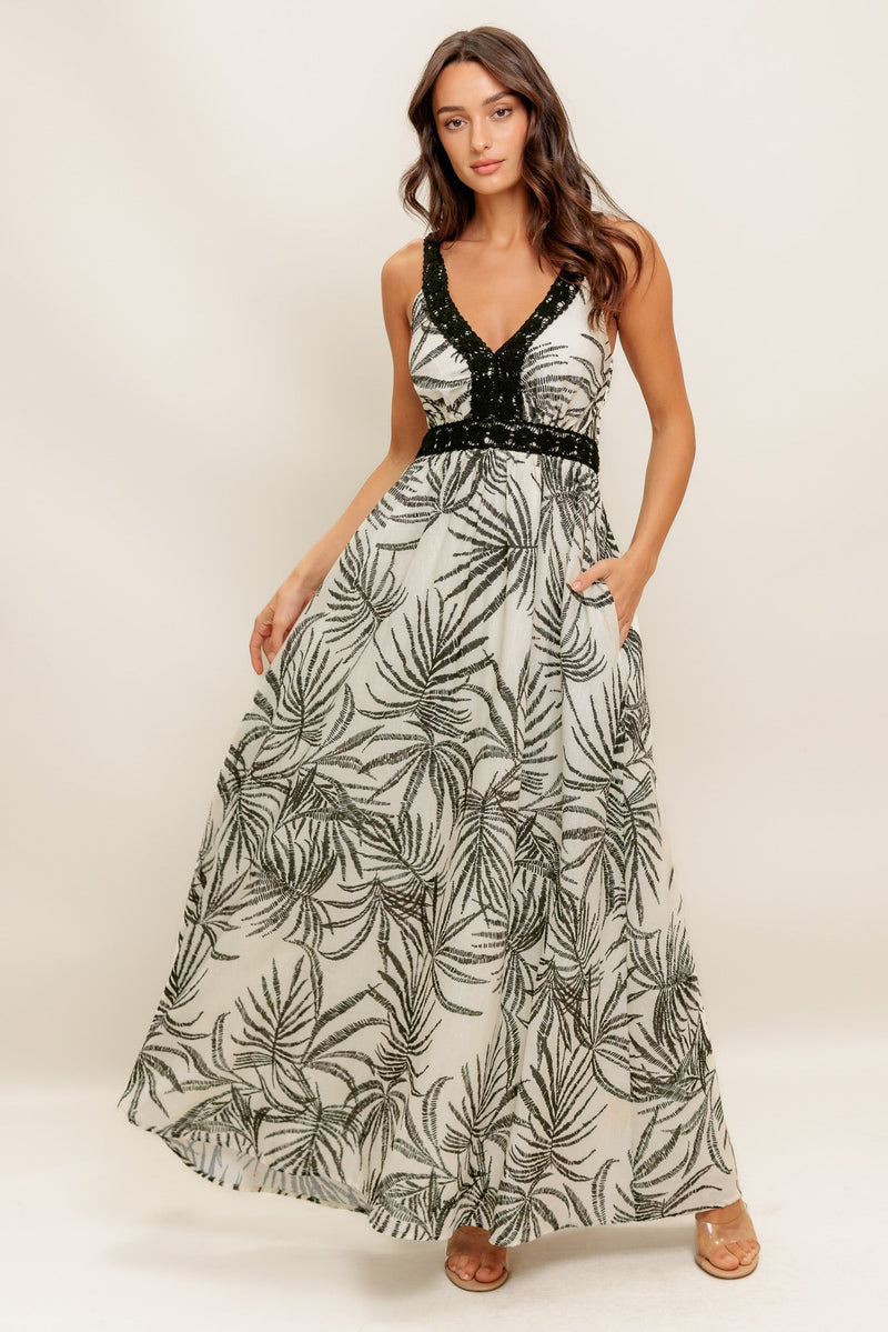 COASTLINE WHISPER WOVEN MAXI DRESS