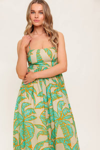 BLOSSOM SPELL WOVEN MAXI DRESS