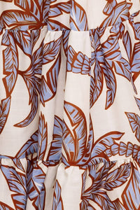 LILY GARDEN LAVENDER WOVEN MIDI DRESS