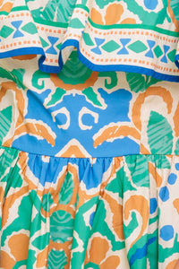 COASTAL LOVE SAGE BLUE WOVEN MINI DRESS