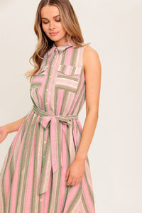 WIND ON MY SKIN WOVEN MIDI DRESS