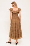 NATURAL BALANCE WOVEN MIDI DRESS