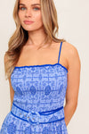 WAVES AND WHIMSY WOVEN MAXI DRESS