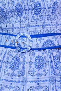 WAVES AND WHIMSY WOVEN MAXI DRESS