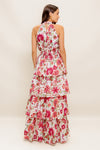 FLORAL RHAPSODY WOVEN MAXI DRESS