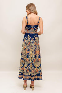SAHARA DREAMS WOVEN MIDI DRESS