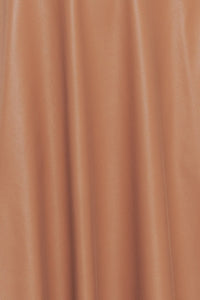 BARE SOPHISTIQUE FAUX LEATHER MIDI DRESS