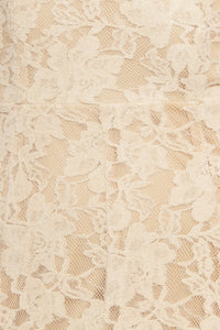 ELEGANT FLORAL STRETCH LACE MIDI DRESS