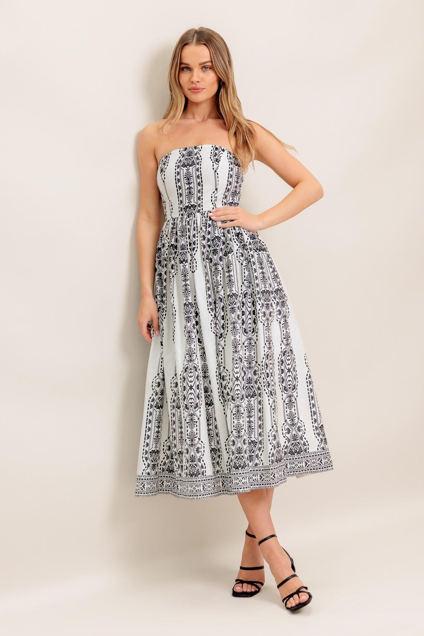 midi dress silhouette Claudine Midi Dress