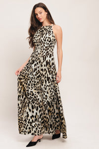 SAVAGE ELEGANCE WOVEN MAXI DRESS