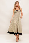 POLKA PASSION WOVEN MAXI DRESS