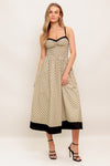 POLKA PASSION WOVEN MAXI DRESS