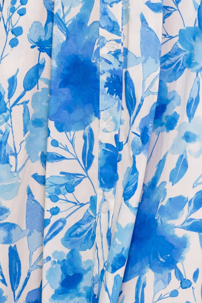 FRESHLY PICKED BLUE WOVEN MIDI DRESS