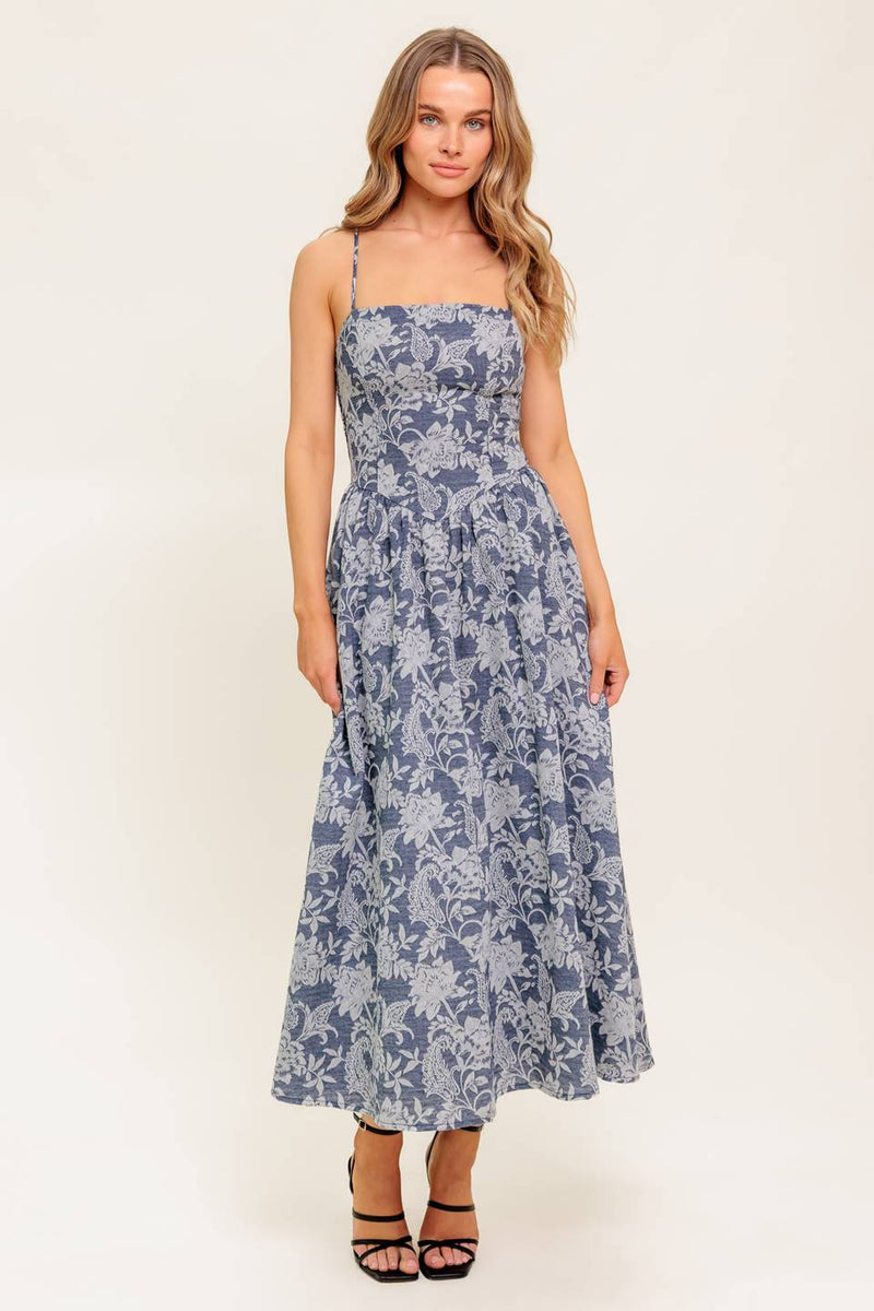 ORDINARY IS OVERRATED WOVEN MIDI DRESS