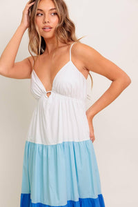 CRUISE MODE WOVEN MIDI DRESS