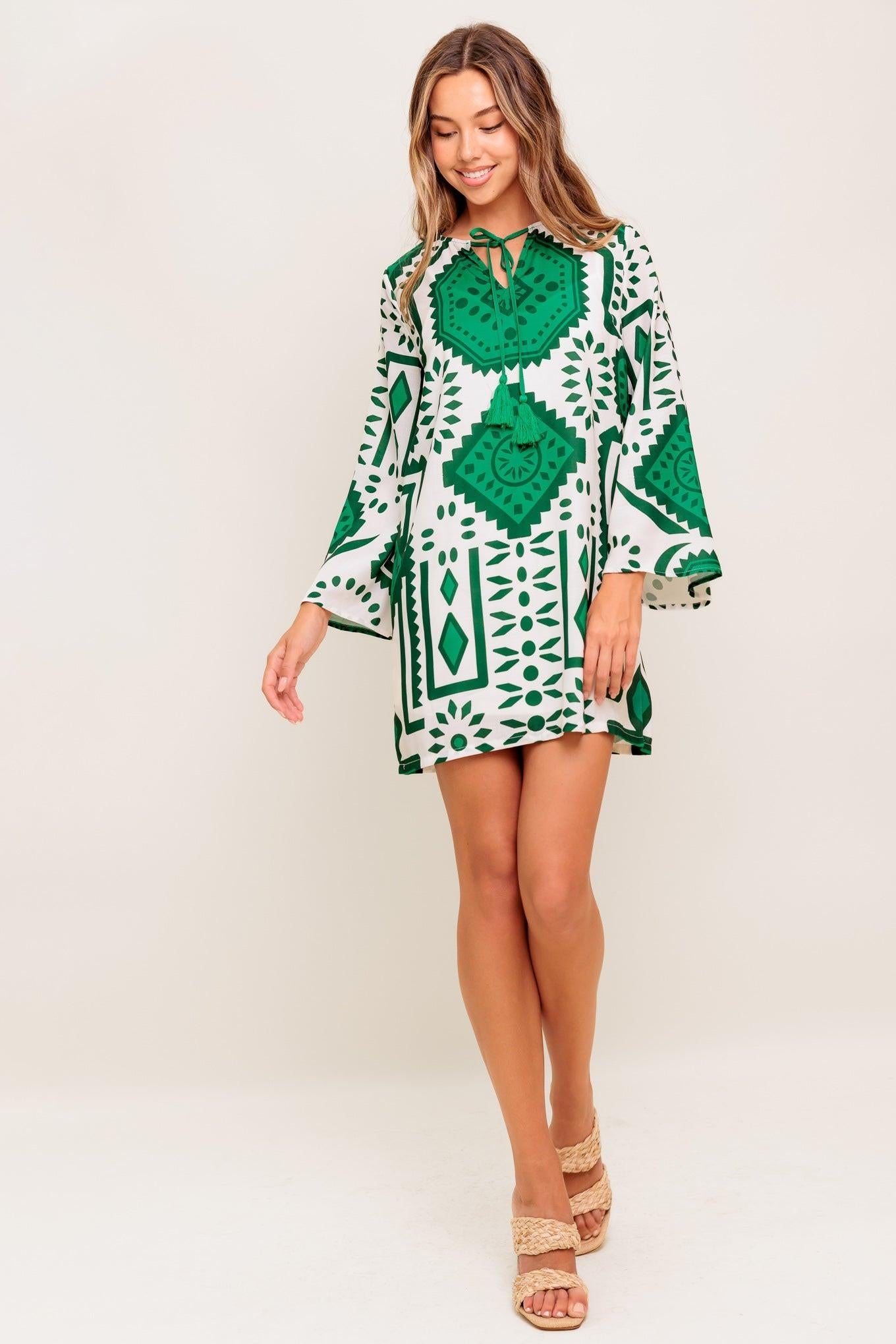 emerald green tunic dress Umgee