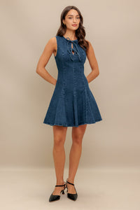 MOD DENIM DARLING MINI DRESS