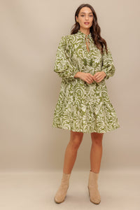 FLORENCE FLAIR WOVEN MINI DRESS
