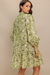 FLORENCE FLAIR WOVEN MINI DRESS