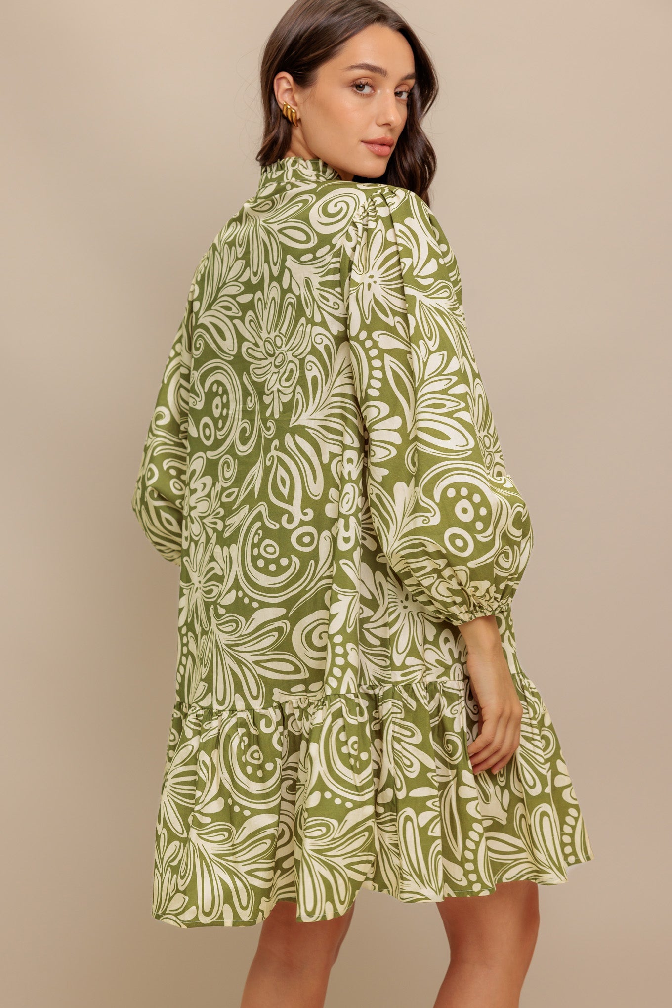 FLORENCE FLAIR WOVEN MINI DRESS