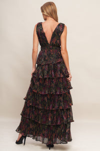 DARK ROMANCE WOVEN MAXI DRESS