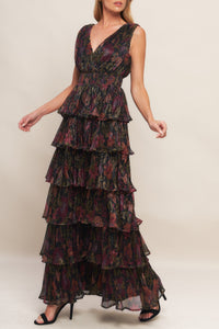 DARK ROMANCE WOVEN MAXI DRESS