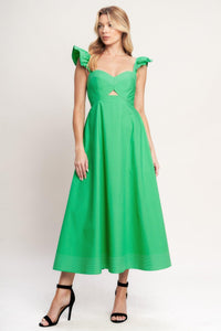 BEAUTIFULLY UNEXPECTED WOVEN MIDI DRESS