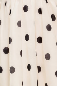 MONROE DOT CHIFFON WOVEN MINI DRESS