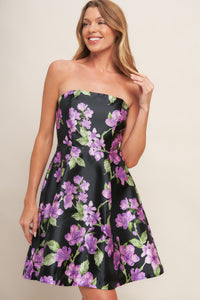 GARDEN PARTY CHIC WOVEN MINI DRESS