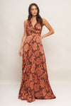 AURORA FLEUR WOVEN MAXI DRESS